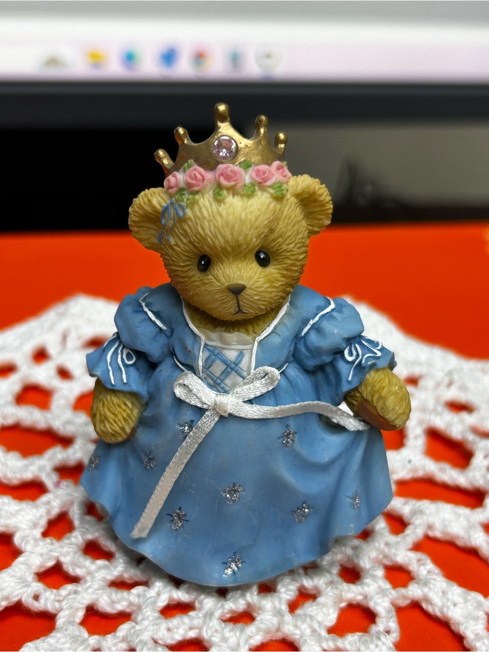 Cherished Teddies Avon Exclusive Princess bear 3”